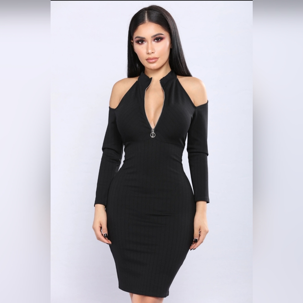 Cold Brew Cold Shoulder Mini Dress.